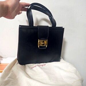 🖤 - Salvatore Ferragamo Black Vara tote bag only!